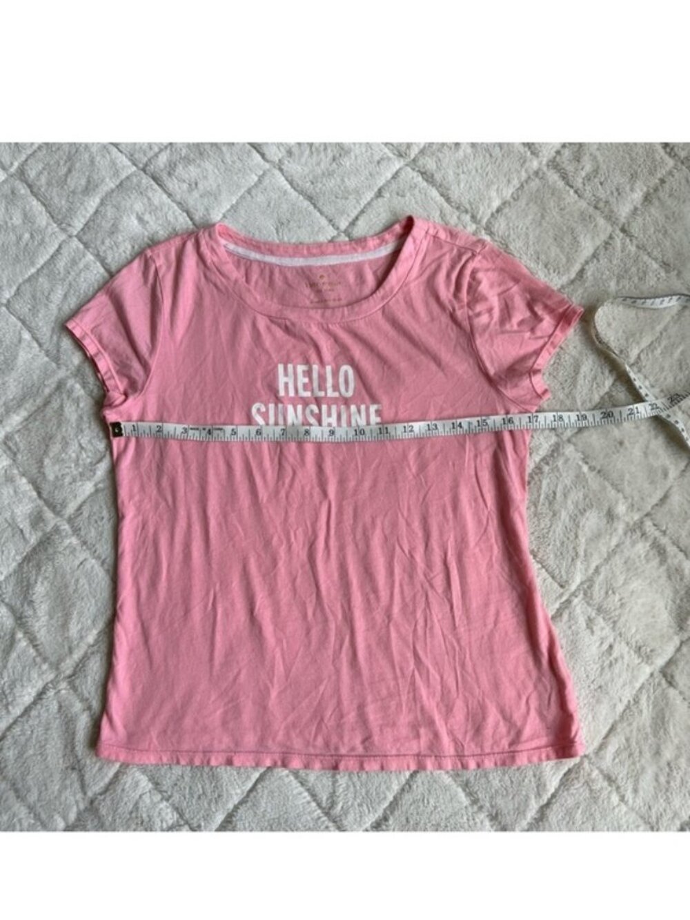 Kate Spade | Pink "Hello Sunshine" Short Sleeve Sleep Tee | Size Small - Picture 9 of 10